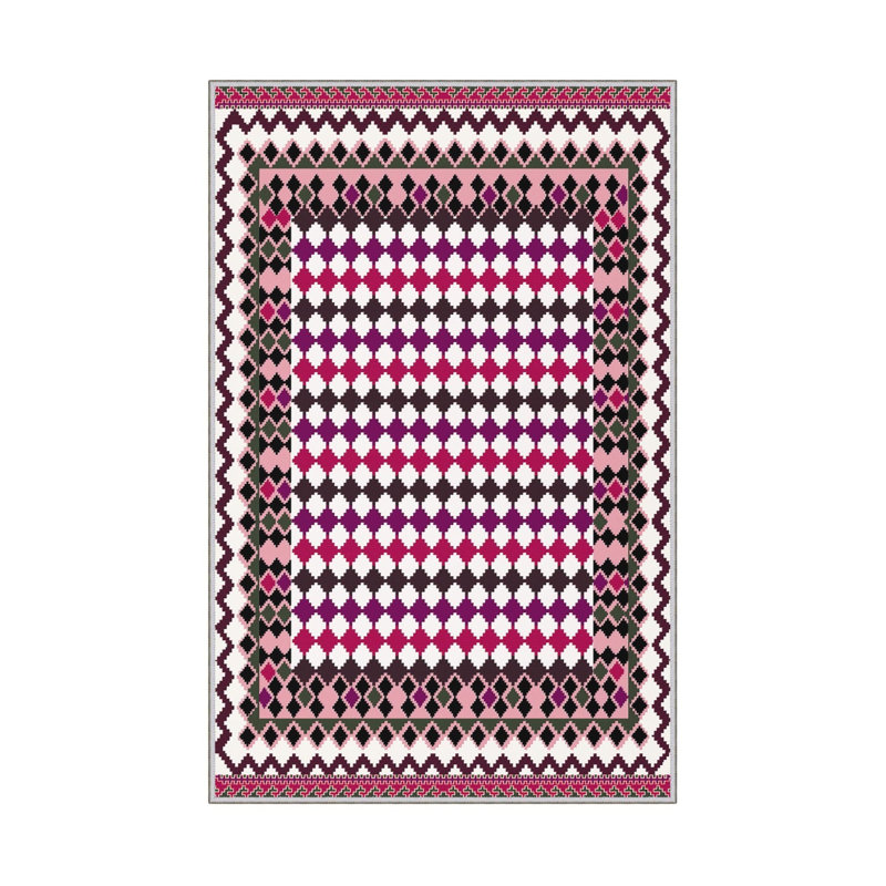 Stylish Hall Carpet, 2.6 x 4.9 Feet, 100% Polyester, 650 g/m² | Antibacterial, Non-Slip PVC Underside, 0.3 in Pile Height | Machine Washable, 3D Digital Printing, Perfect for Any Entryway or Living Space