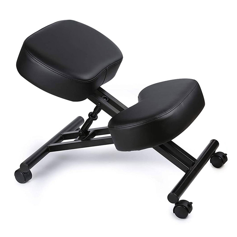 Adjustable Height Ergonomic Kneeling Chair Wheels