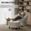Fauteuil d'appoint pivotant en tonneau Wismestr