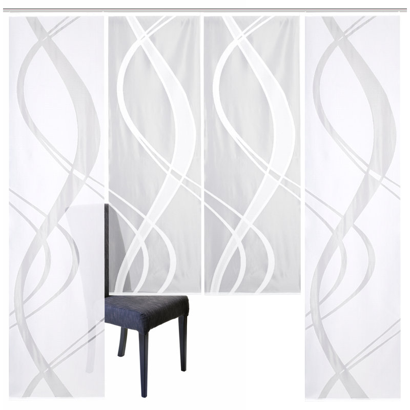 Mccourt Semi Sheer Curtain Panel Pair, Width 57 x Drop 175 cm