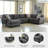 Abdusalam Upholstered U-Shaped Sectional Symmetrical