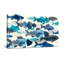 Animaux, poisson bleu, impression géométrique-1124425518