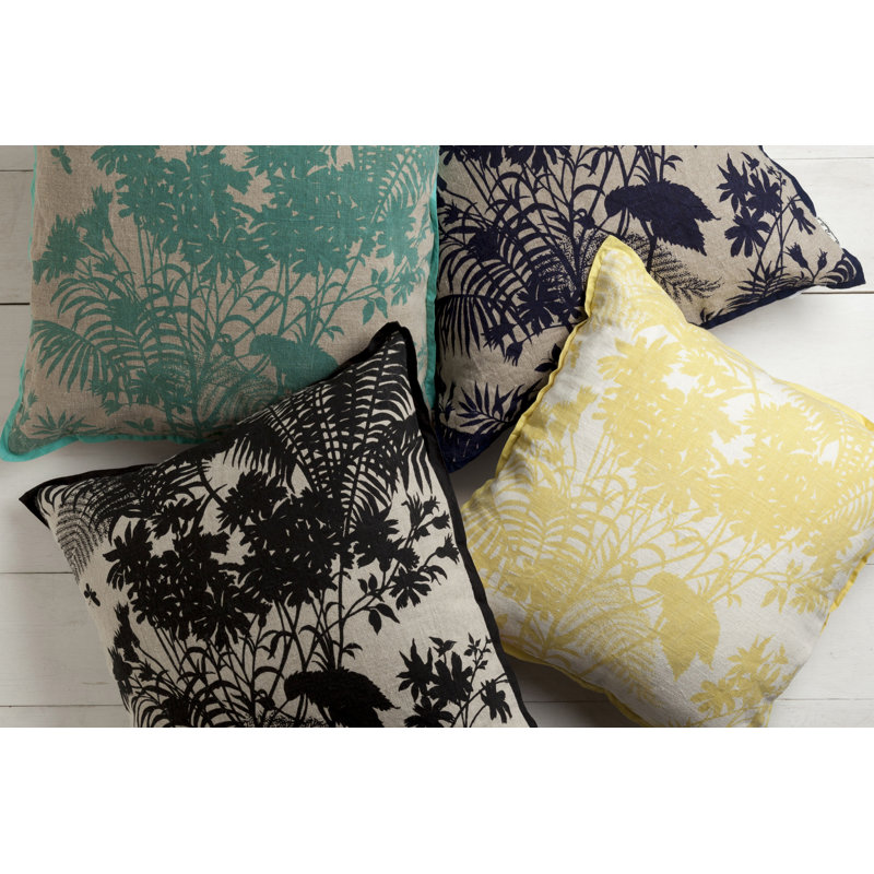  Linen Throw Pillow, Down, Mint