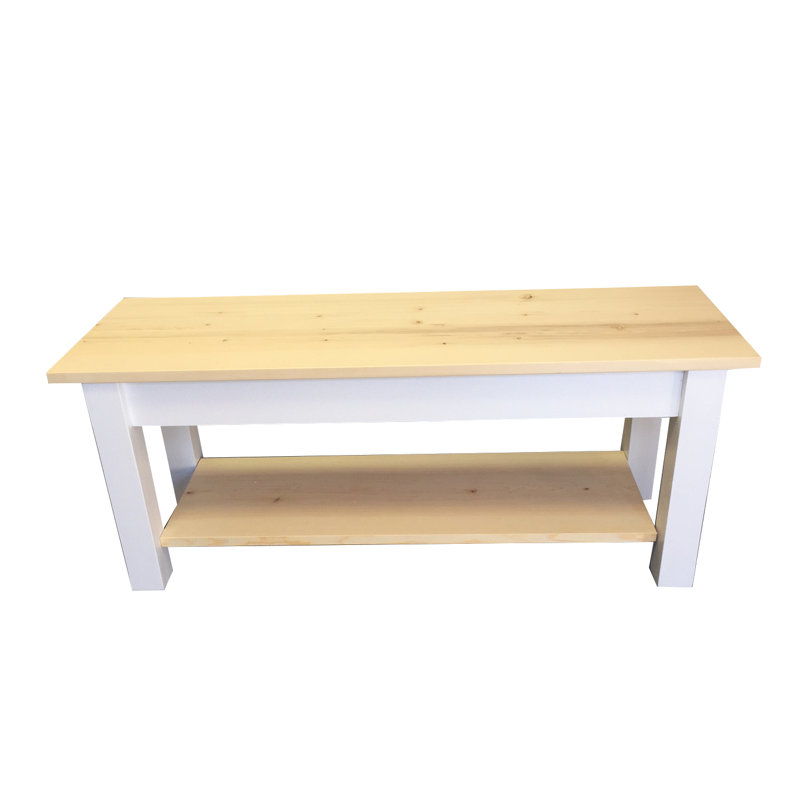 Jarrard Solid Wood Bench, 17" H x 72" W x 12" D