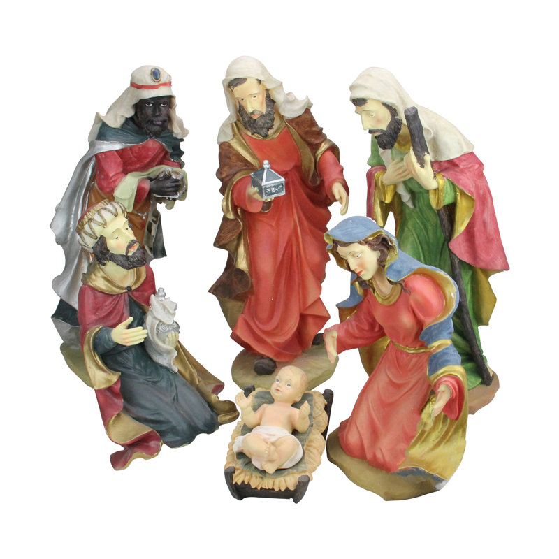6 pièces de statues de Noël 19 pi