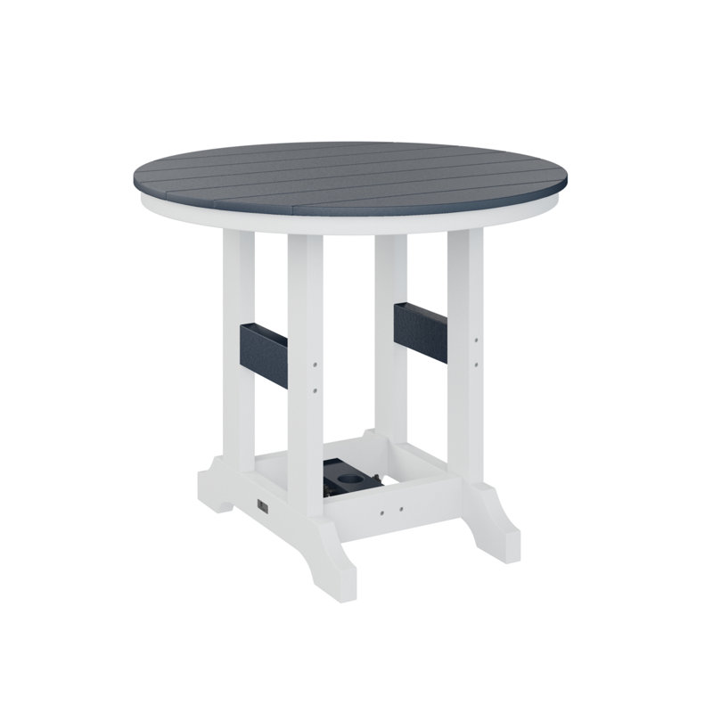 Table de bar berlinoise berlinoise classique Berlin, Marine, H 39,5 po x l 38 po x P 38 po