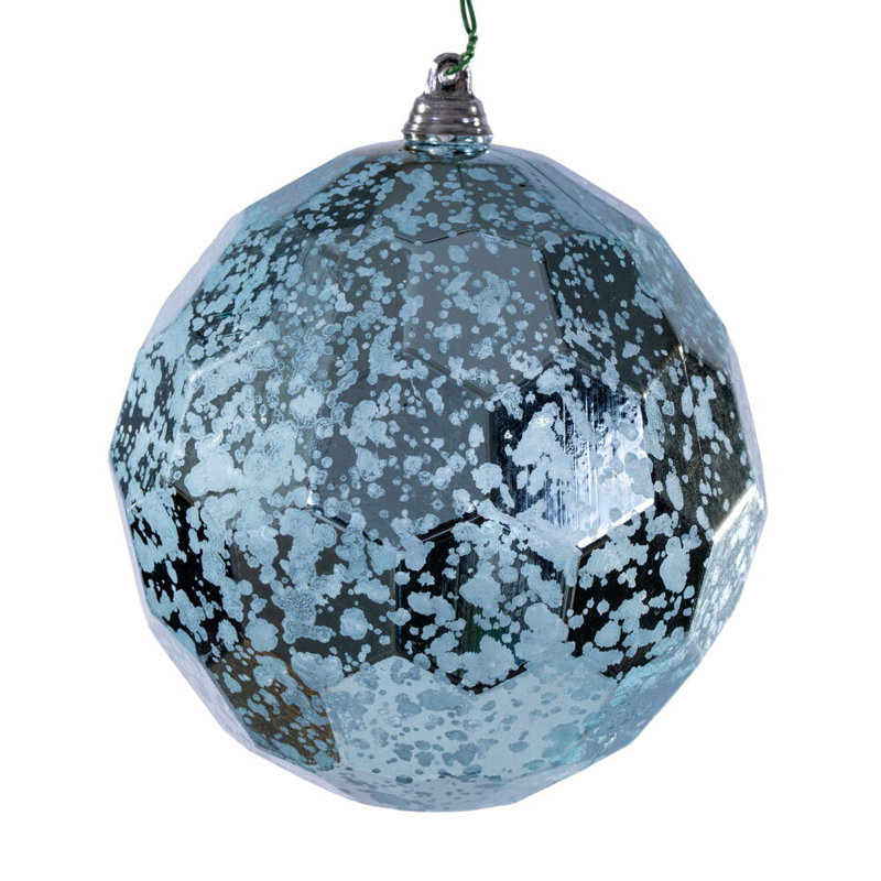 The Holiday Aisle 4.75" Honeycomb Mercury Ornament. It includes 4 pieces per bag., Baby Blue
