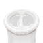Monaco - Table de bout ronde - Sans insert - Finition blanc