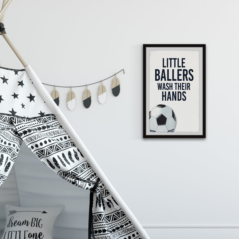 Paull «Little Ballers II», reproduction encadrée, H 24 po x l 16 po x P 1,5 po