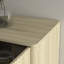 Armoire d'appoint moderne en bois avec buffet cannelé, rangement multifonctionnel, tablettes réglables pour l'organisation à la maison, armoire, cuisine idéale, facile à installer-129987592