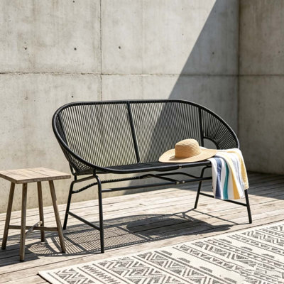 52" Outdoor Paito Loveseat Sofa