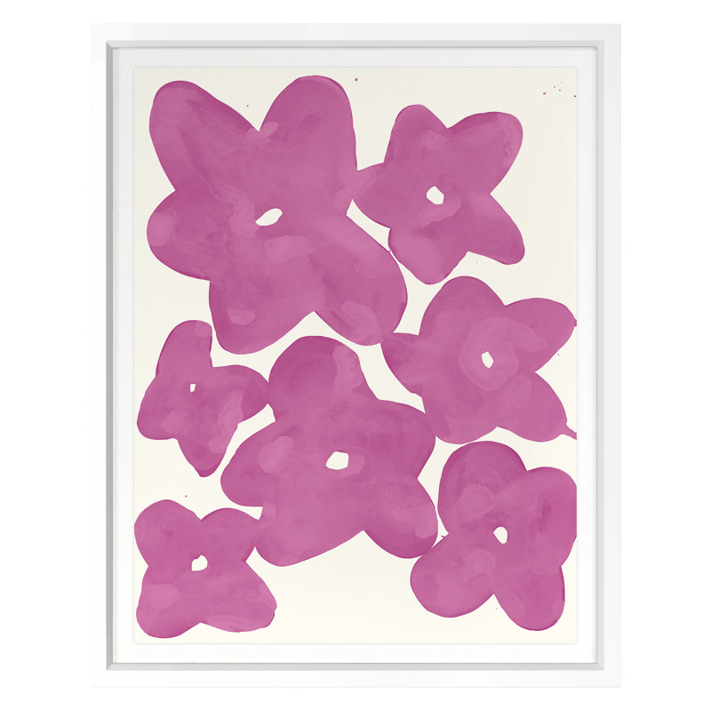 Ghost Abstract 5 Print by Kate Roebuck, 30" H x 24" W, White Framed