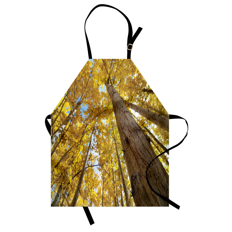 Tablier East Urban Home, unisexe, peuplier faux-tremble, taille adulte, jaune