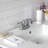 Kingston Brass Quadras 37-Inch Ceramic Console Sink with Steel Base and Shelf (4-Inch, 3-Hole)-61166556