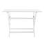Table de salle à manger pliante 43,5 po - Fabriquée en bois de bois résistant aux intempéries