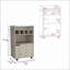 Chariot-bar avec 2 tablettes ouvertes, 4 casiers Armoire | Moderne | Bois d'ingénierie-829532076