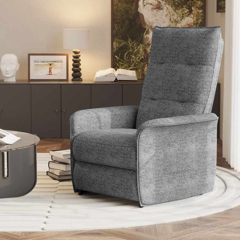 Fauteuil inclinable électrique Marytheresa, Polyester 100 % gris foncé