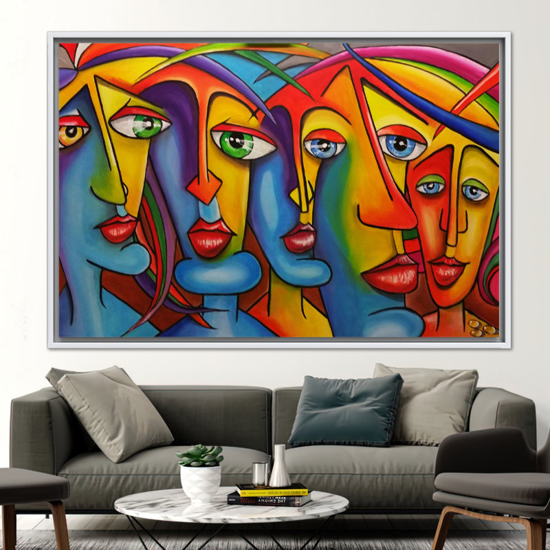 Print on Canvas, 50 cm H x 70 cm W, Framed Print without Mat, White