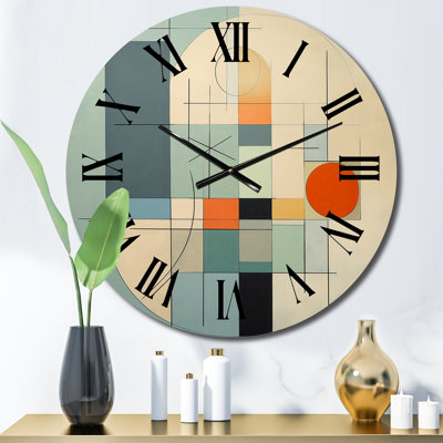 Horloge murale Serendipity Mid-Century Geometrics II
