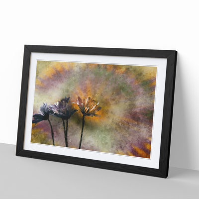 Three Daisies - Picture Frame Graphic Art