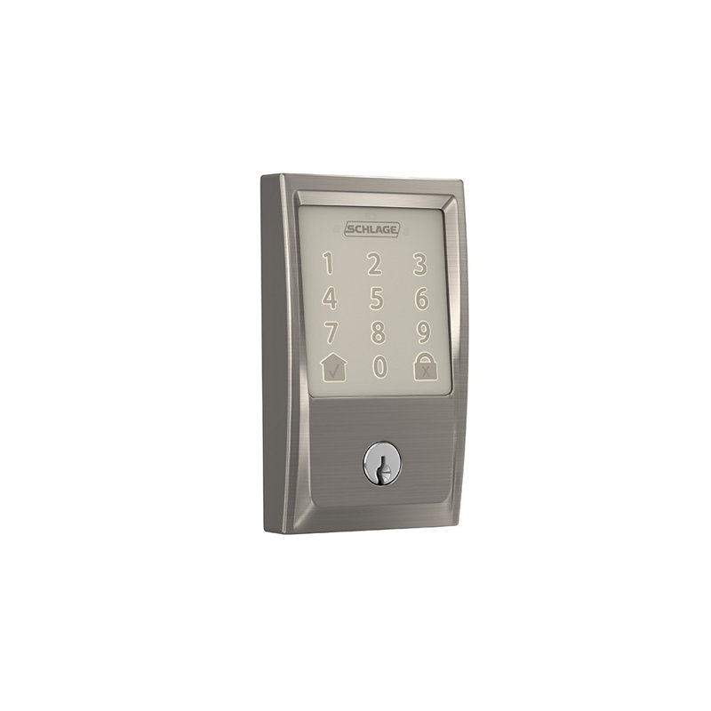 Encode Smart WiFi Deadbolt with Century Trim, Satin Nickel, Yes