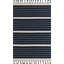 Tapis uni / rayé bleu marine Gwin-1577188012