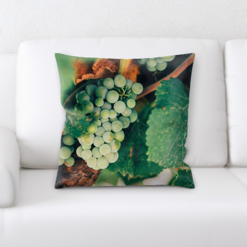 Coussin décoratif raisins