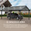 Sunjoy Steel Carport EIGER - 367cm x 610cm Millings