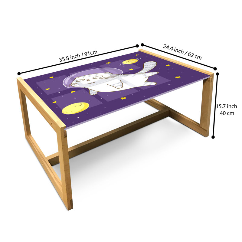 Jacci Sled Coffee Table, 90cm H x 62cm W x 40cm D