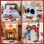 Ensemble de tapis de cuisine de Noël