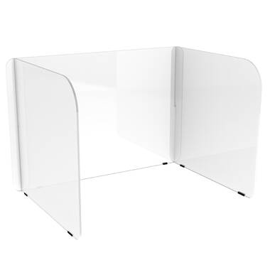 Jonti-Craft 30 x 16 Clear Acrylic Plexiglass Desk Divider Shield