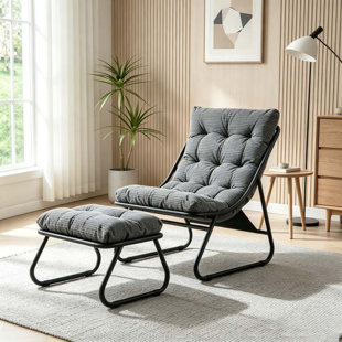 Chaise longue d'extérieur avec repose-pieds pour patio