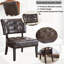 Fauteuil d'appoint capitonné avec sièges surdimensionnés, fauteuil confortable, fauteuil rembourré-705777060