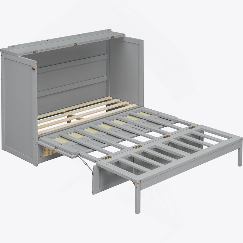 Lit escamotable avec grands tiroirs de rangement Murphy, Grey