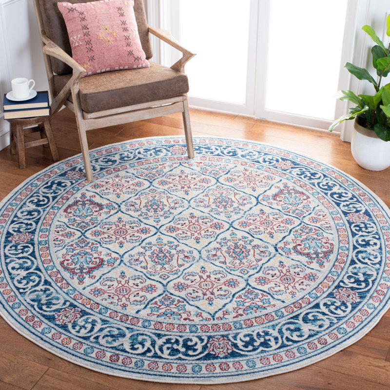 Brentwood Performance Oriental Rug, Round 6'7"