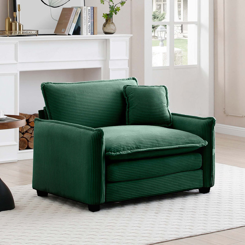 Canapé confortable à assise profonde simple avec un oreiller, canapé de salon