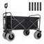 Chariot tout-terrain de pêche et de plage avec porte-cannes, capacité de 500 lb