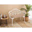 Mobilier d'extérieur en aluminium coulé avec banc de jardin Tulip-634163746