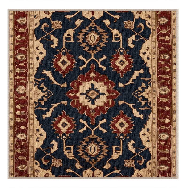 Tapis brun lavable à la machine