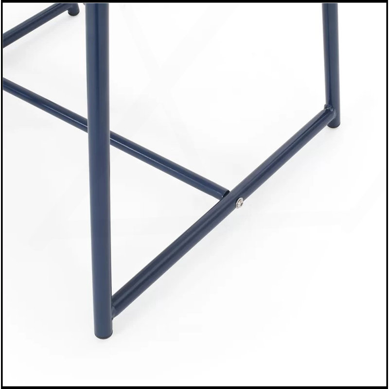 ELBA 15.5"H SIDE TABLE, Navy