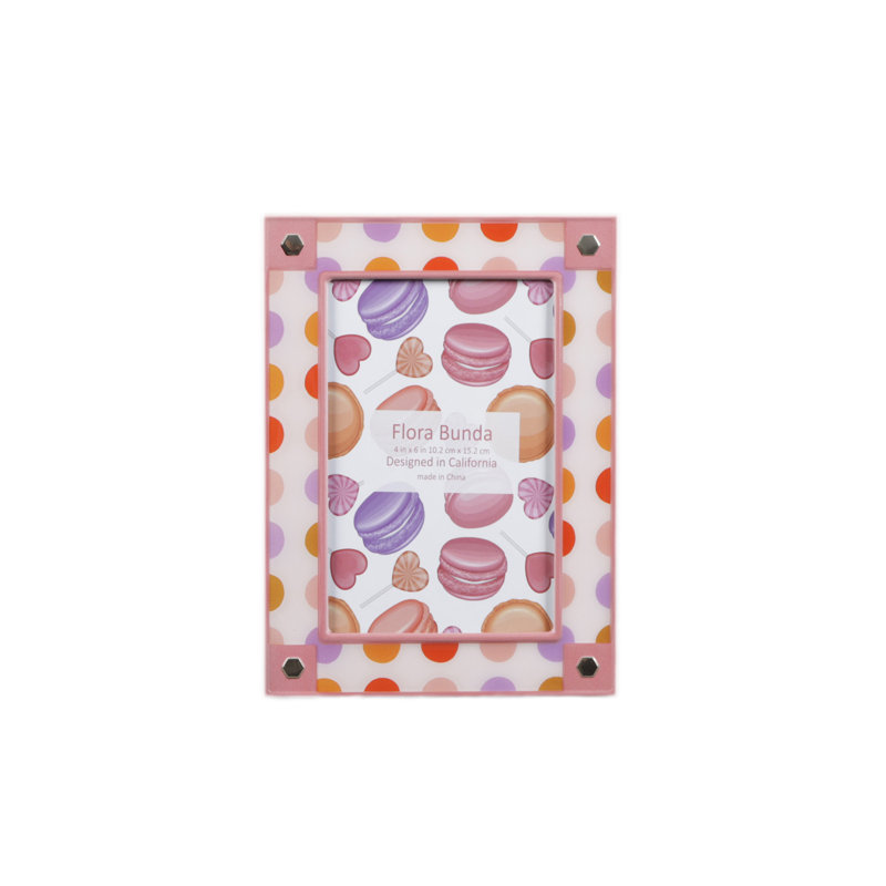 4x6 Polkadot Aluminum Picture Frame