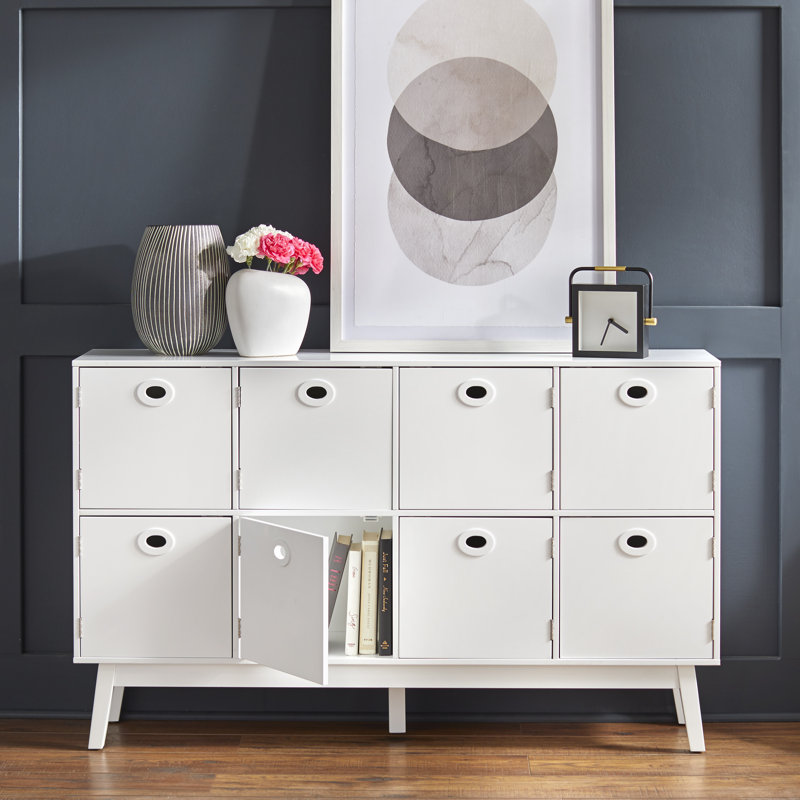 Winnsboro 8-Door Accent Cabinet, White