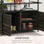 Table de bar en rotin PE