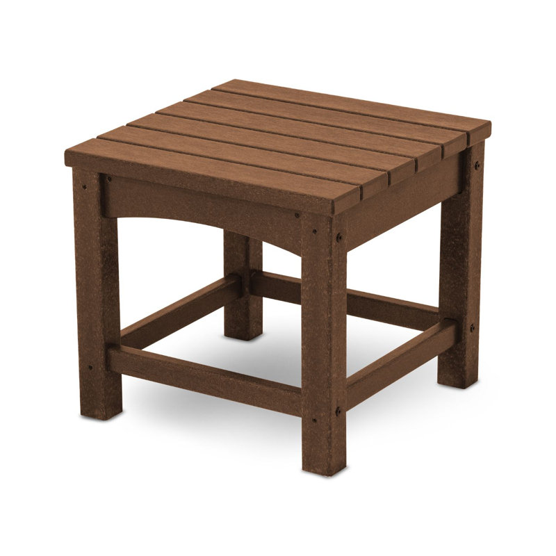 POLYWOOD Club 18" End Table, Teak