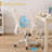 Beige Mesh Office Chairs with Adjustable Height, Modern Desk Chairs for Home Office, Swivel Computer Chair with Wheels-1165177704