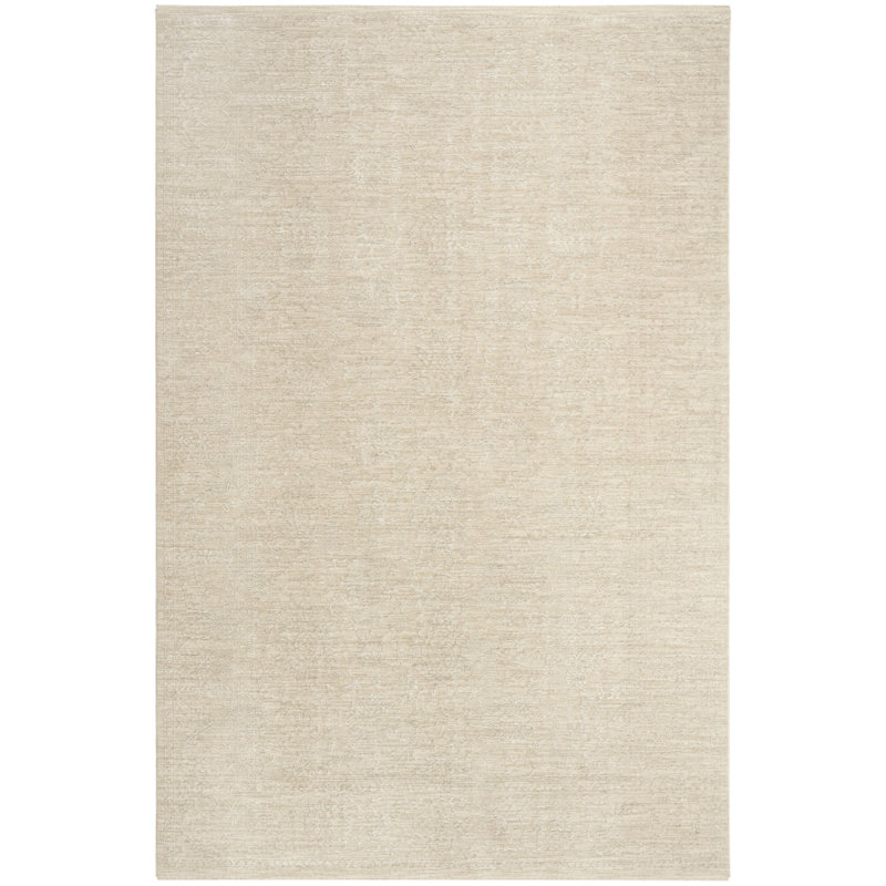  Tapis beige rétro 12 pi x 15 pi Moonlit, Beige, Rectangulaire : 12 pi x 15 pi