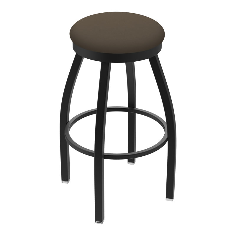 Tabouret pivotant80280 Misha, Vinyle - naturel Canter, Étain, Très grand (siège d'une hauteur de 36 po)