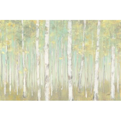 Sylvan Birches Crop by Julia Purinton - Wrapped Canvas Painting