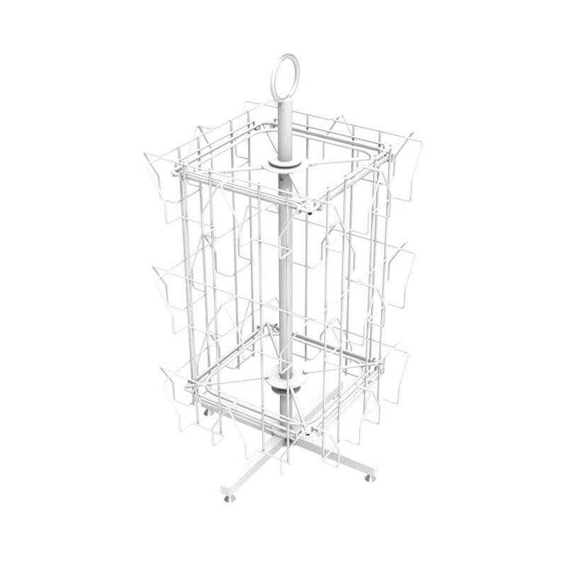 24 Pocket 5X7 Greeting Card Rack Post Card Display Rack Stand Countertop Spinner Rack