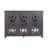 Spacious Countertop Sideboard With 3 Mirrored Doors And Adjustable Shelves-781812131